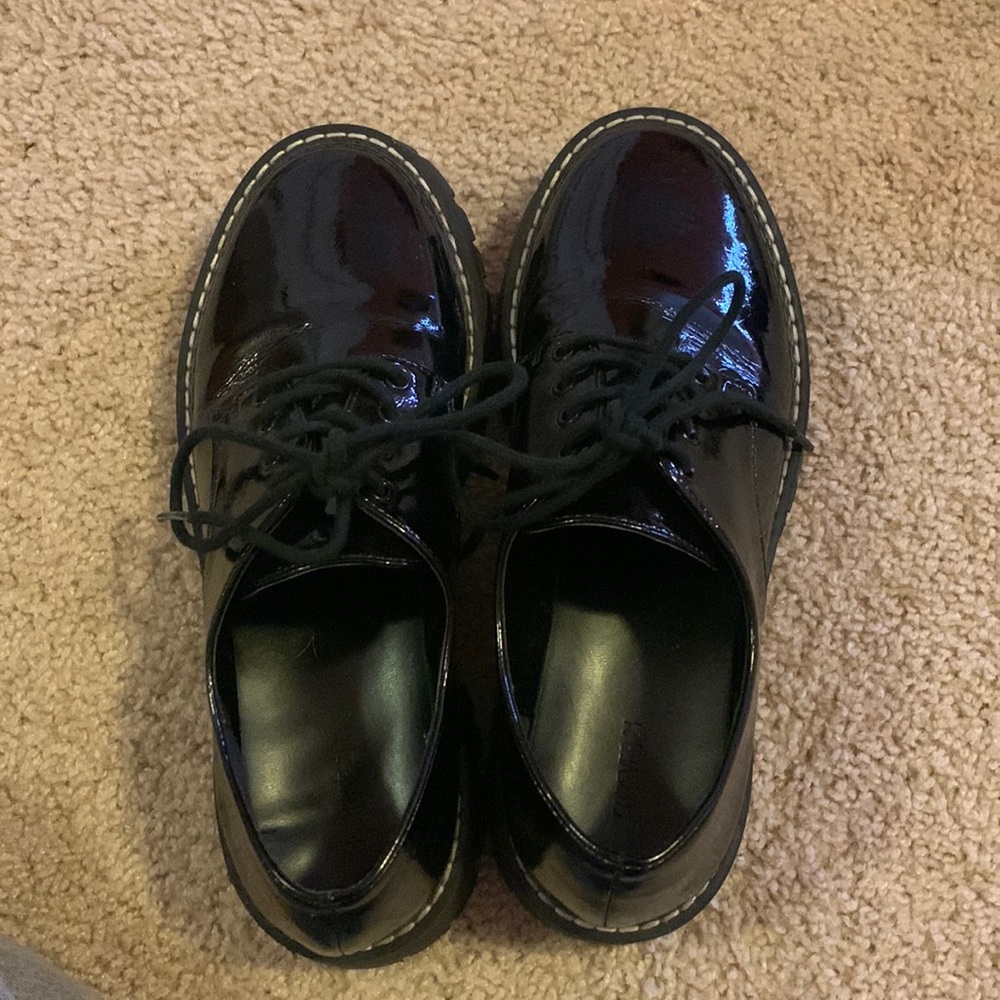 Faux leather forever 21 lookalike doc martins